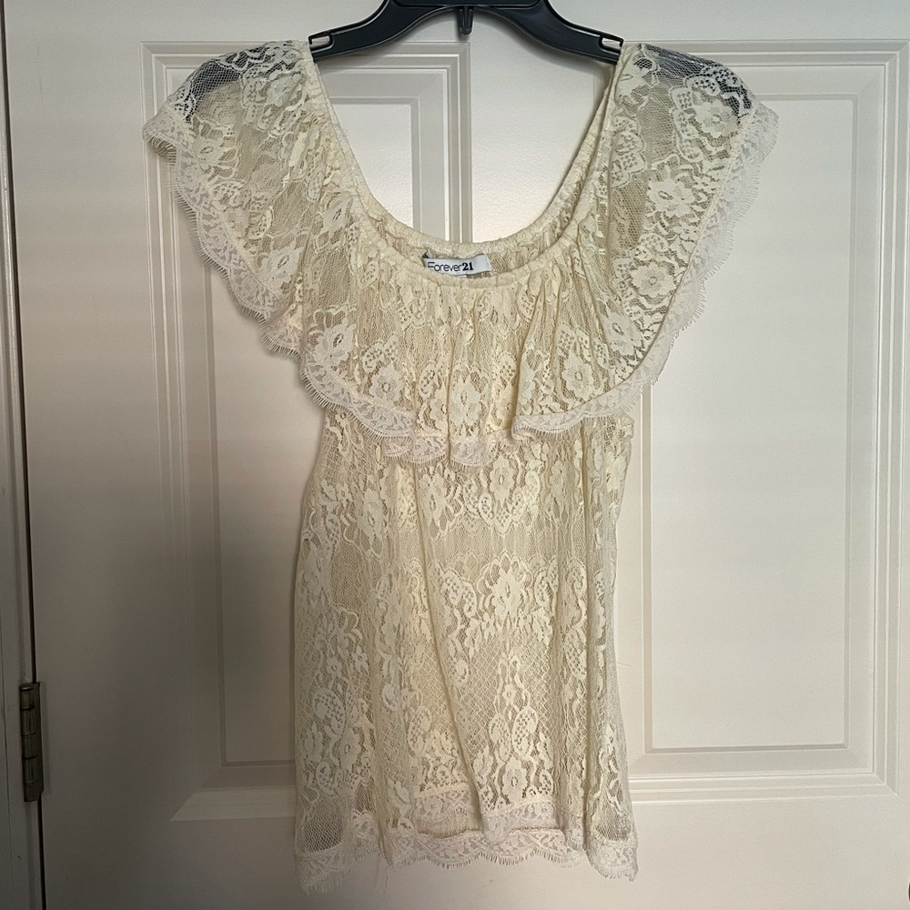 Forever 21 Lace Top - Small